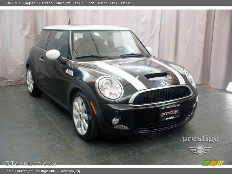 Midnight Black / Punch Carbon Black Leather 2009 Mini Cooper S Hardtop