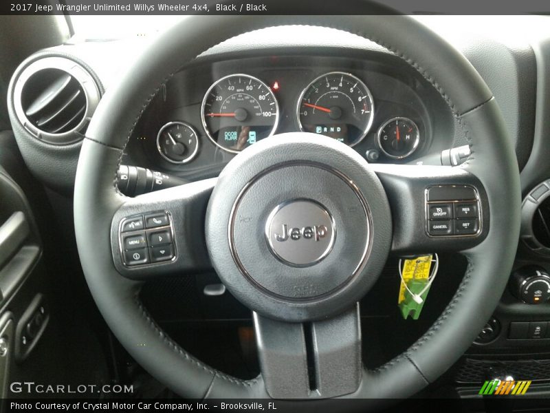 Black / Black 2017 Jeep Wrangler Unlimited Willys Wheeler 4x4