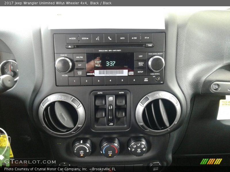 Black / Black 2017 Jeep Wrangler Unlimited Willys Wheeler 4x4
