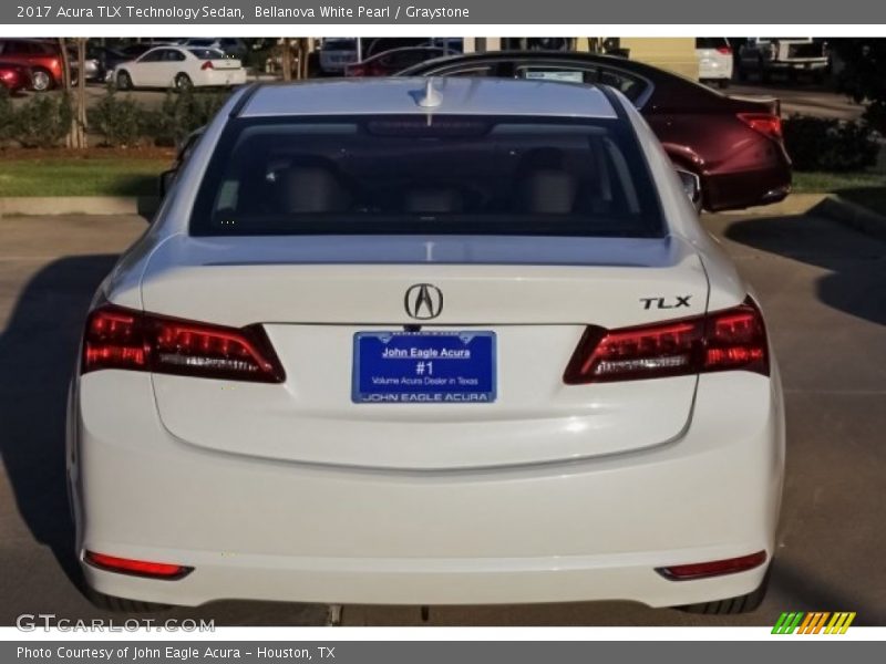 Bellanova White Pearl / Graystone 2017 Acura TLX Technology Sedan