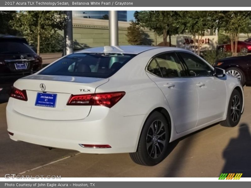 Bellanova White Pearl / Graystone 2017 Acura TLX Technology Sedan