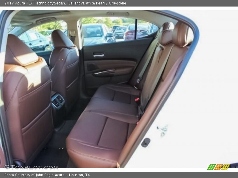 Bellanova White Pearl / Graystone 2017 Acura TLX Technology Sedan