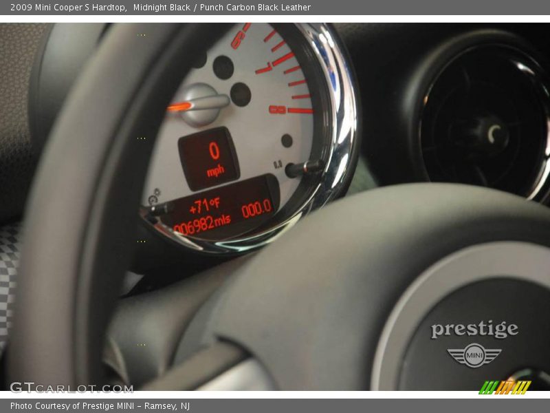 Midnight Black / Punch Carbon Black Leather 2009 Mini Cooper S Hardtop