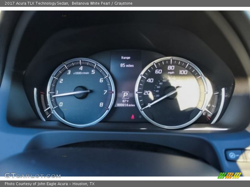 Bellanova White Pearl / Graystone 2017 Acura TLX Technology Sedan