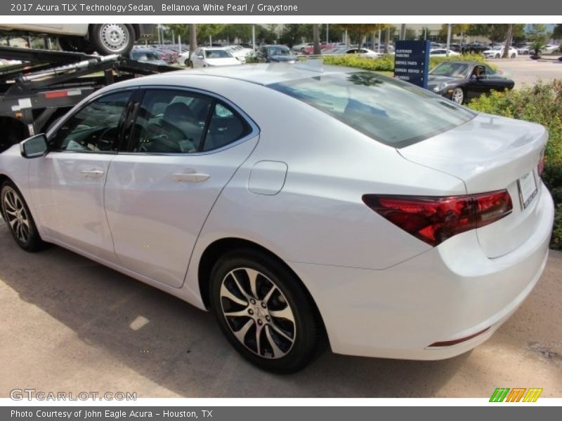 Bellanova White Pearl / Graystone 2017 Acura TLX Technology Sedan