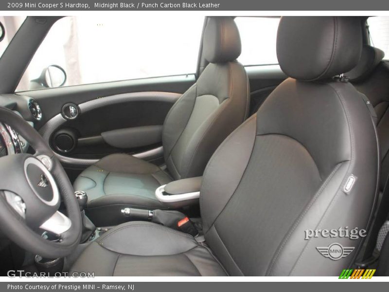 Midnight Black / Punch Carbon Black Leather 2009 Mini Cooper S Hardtop