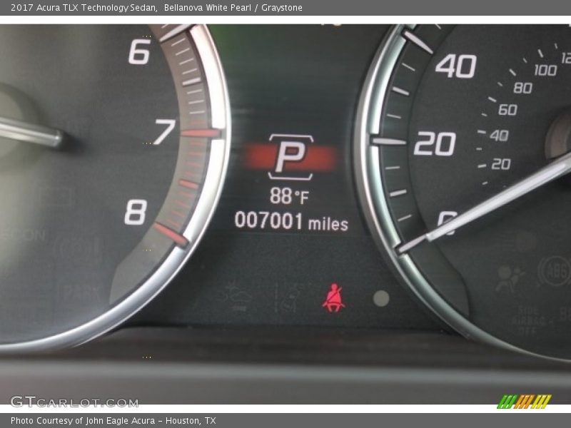 Bellanova White Pearl / Graystone 2017 Acura TLX Technology Sedan
