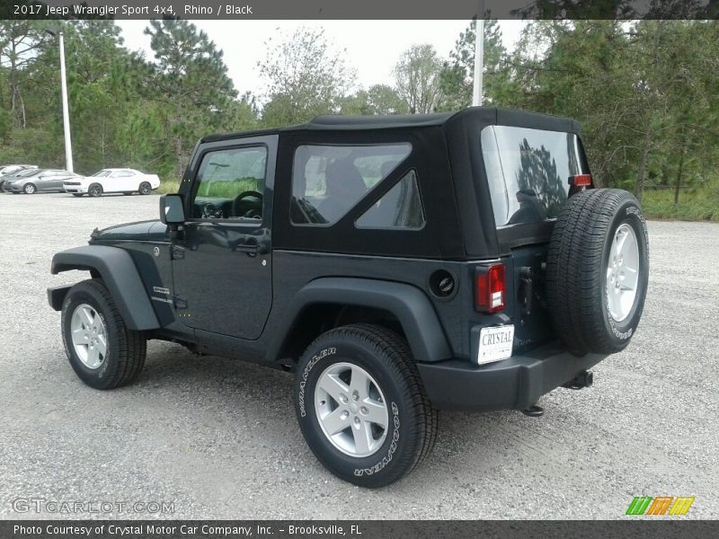 Rhino / Black 2017 Jeep Wrangler Sport 4x4