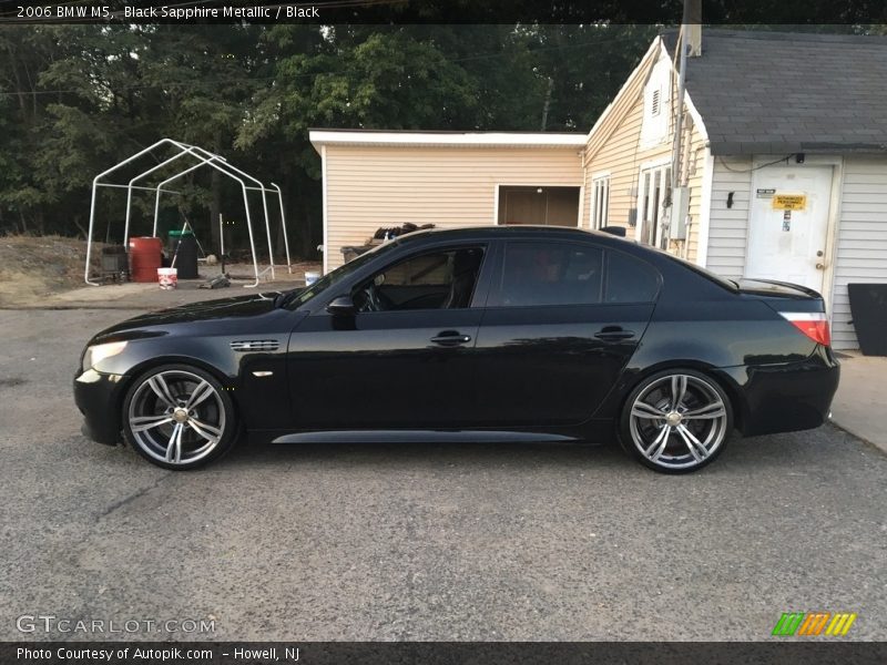 Black Sapphire Metallic / Black 2006 BMW M5