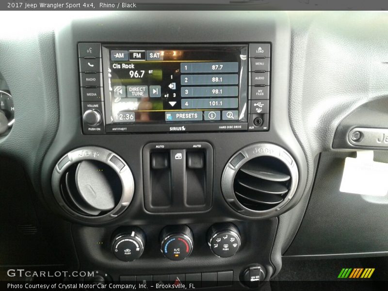Rhino / Black 2017 Jeep Wrangler Sport 4x4