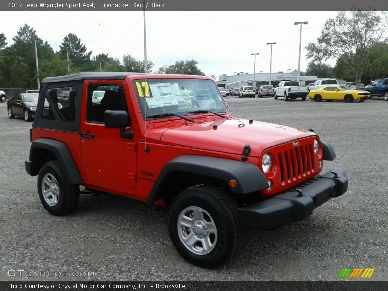 Firecracker Red / Black 2017 Jeep Wrangler Sport 4x4
