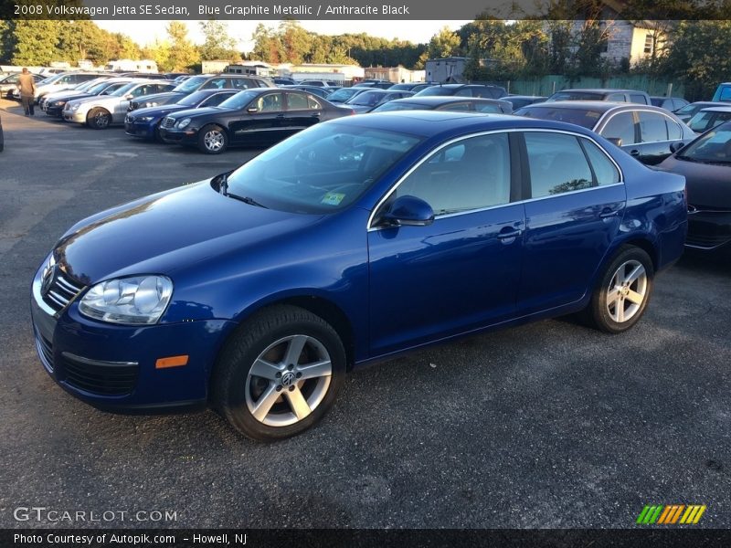 Blue Graphite Metallic / Anthracite Black 2008 Volkswagen Jetta SE Sedan