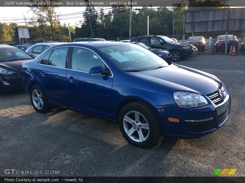 Blue Graphite Metallic / Anthracite Black 2008 Volkswagen Jetta SE Sedan