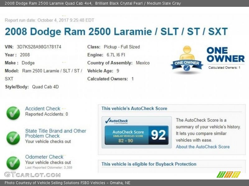 Brilliant Black Crystal Pearl / Medium Slate Gray 2008 Dodge Ram 2500 Laramie Quad Cab 4x4