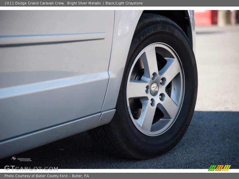 Bright Silver Metallic / Black/Light Graystone 2011 Dodge Grand Caravan Crew