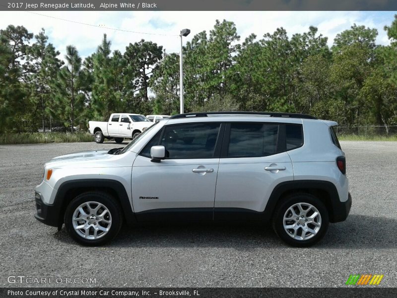 Alpine White / Black 2017 Jeep Renegade Latitude