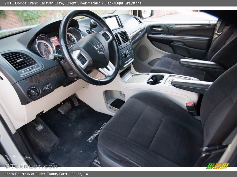 Bright Silver Metallic / Black/Light Graystone 2011 Dodge Grand Caravan Crew