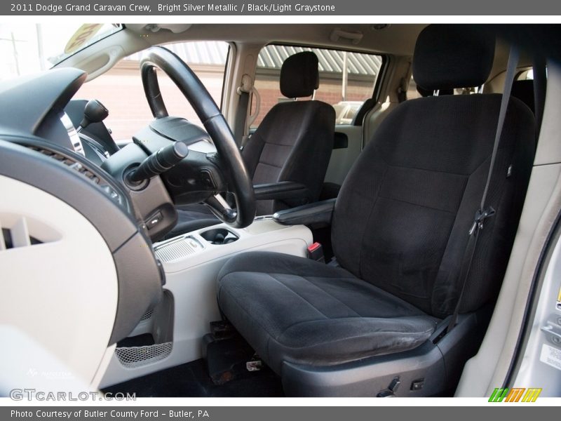 Bright Silver Metallic / Black/Light Graystone 2011 Dodge Grand Caravan Crew
