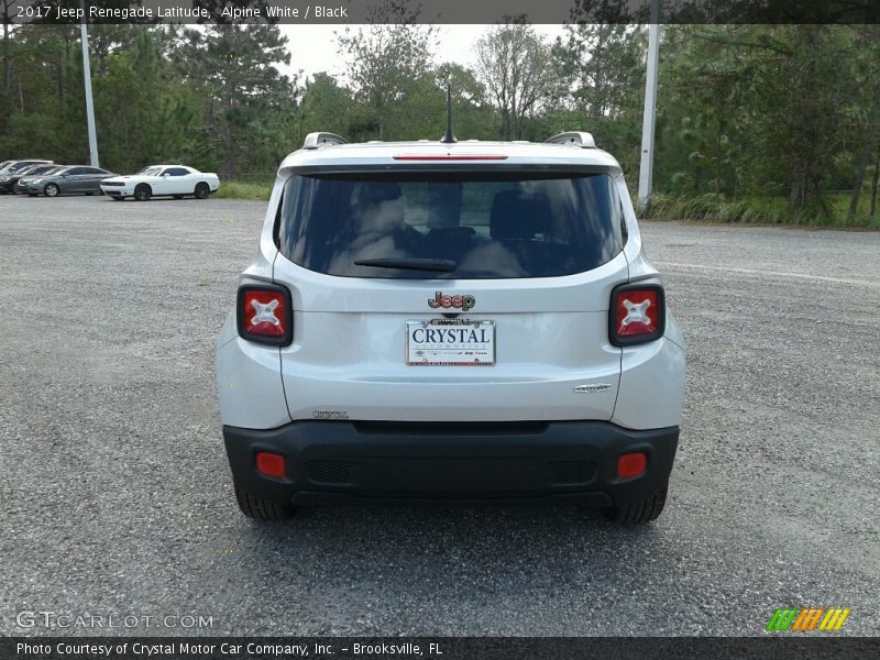 Alpine White / Black 2017 Jeep Renegade Latitude