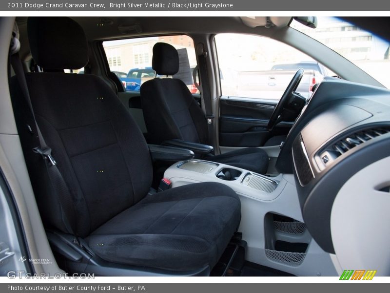Bright Silver Metallic / Black/Light Graystone 2011 Dodge Grand Caravan Crew