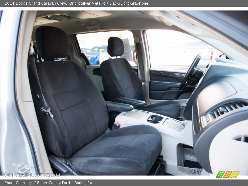 Bright Silver Metallic / Black/Light Graystone 2011 Dodge Grand Caravan Crew