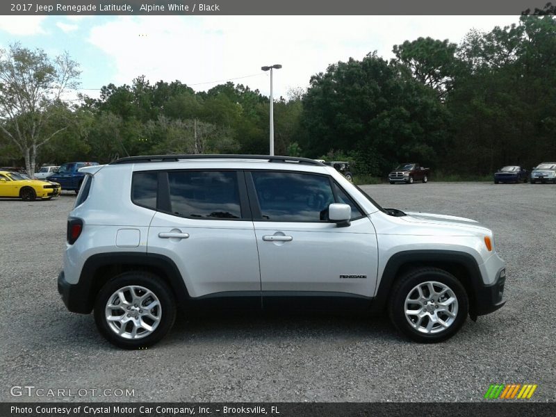 Alpine White / Black 2017 Jeep Renegade Latitude