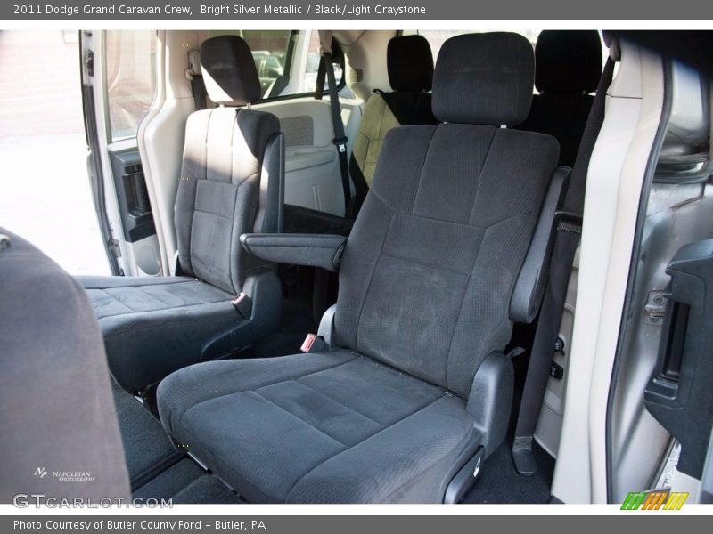 Bright Silver Metallic / Black/Light Graystone 2011 Dodge Grand Caravan Crew