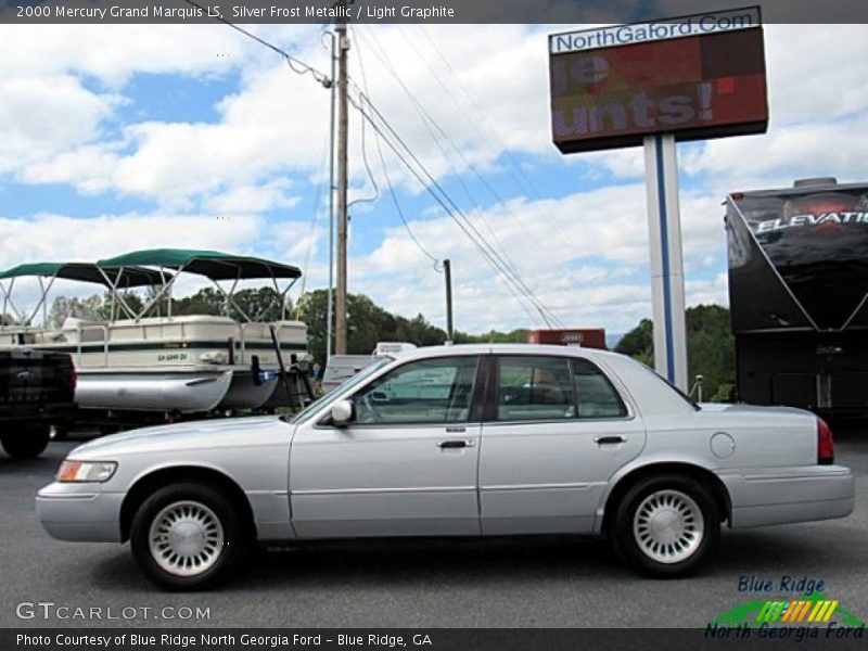 Silver Frost Metallic / Light Graphite 2000 Mercury Grand Marquis LS