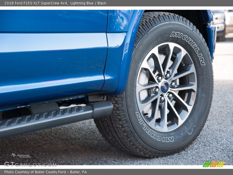 Lightning Blue / Black 2018 Ford F150 XLT SuperCrew 4x4
