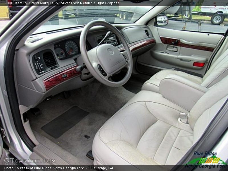 Silver Frost Metallic / Light Graphite 2000 Mercury Grand Marquis LS