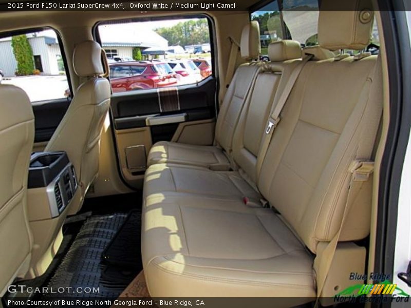 Oxford White / Medium Light Camel 2015 Ford F150 Lariat SuperCrew 4x4