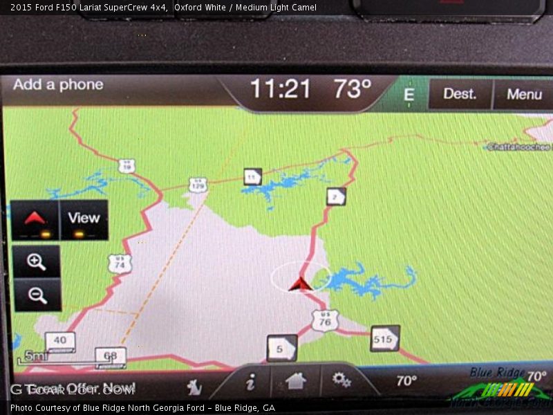 Oxford White / Medium Light Camel 2015 Ford F150 Lariat SuperCrew 4x4