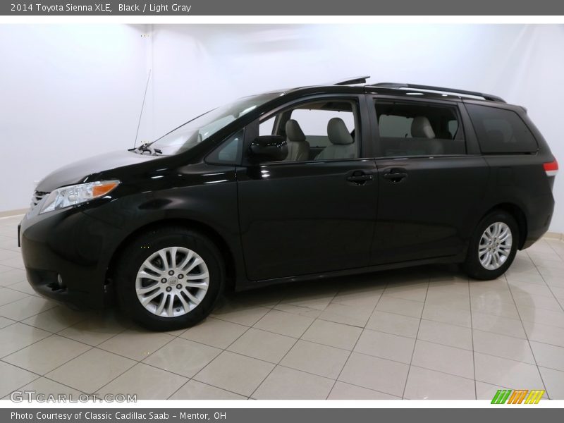 Black / Light Gray 2014 Toyota Sienna XLE