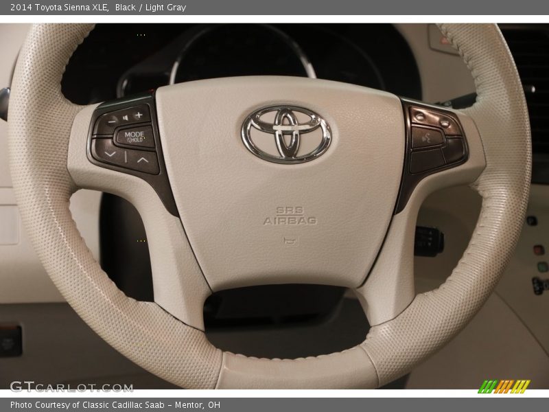 Black / Light Gray 2014 Toyota Sienna XLE