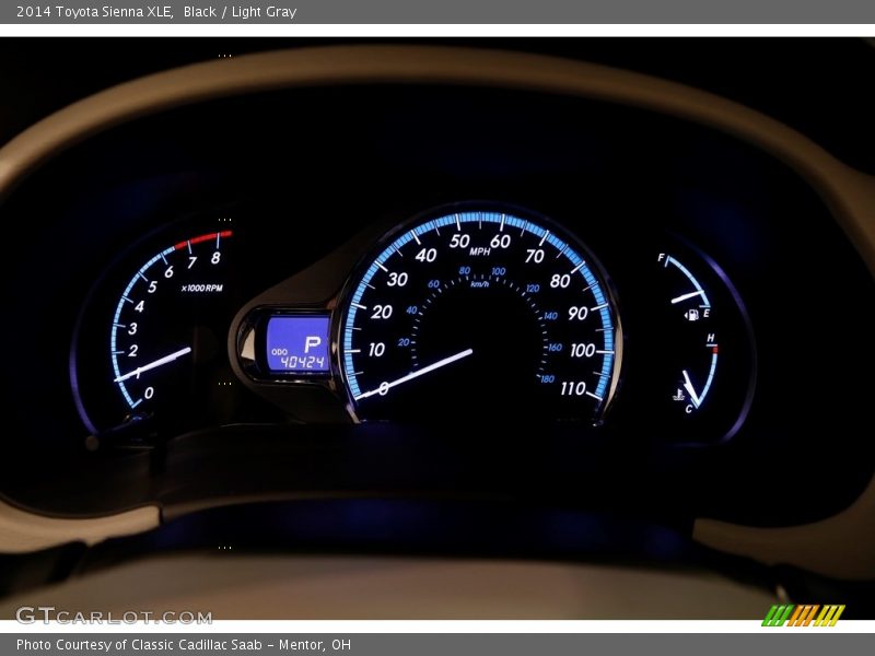 Black / Light Gray 2014 Toyota Sienna XLE