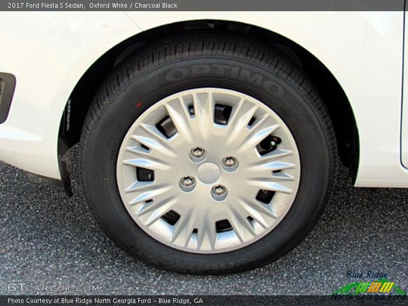Oxford White / Charcoal Black 2017 Ford Fiesta S Sedan