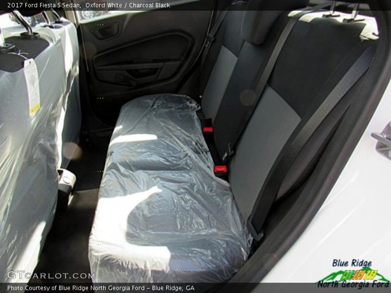 Oxford White / Charcoal Black 2017 Ford Fiesta S Sedan