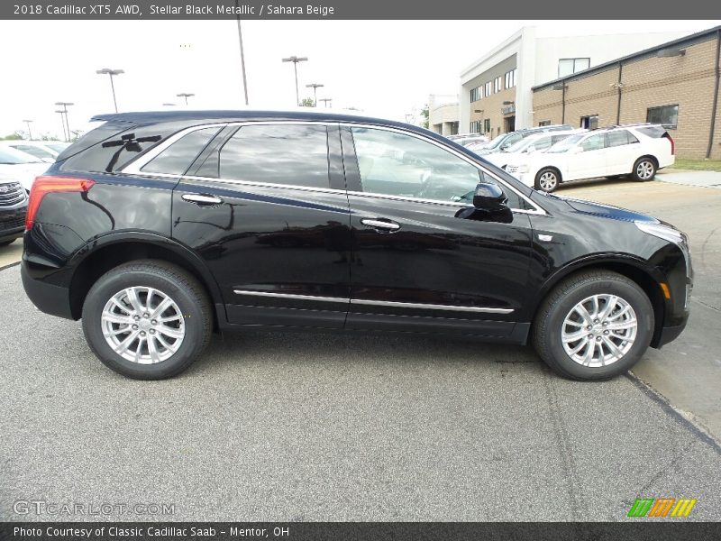 Stellar Black Metallic / Sahara Beige 2018 Cadillac XT5 AWD