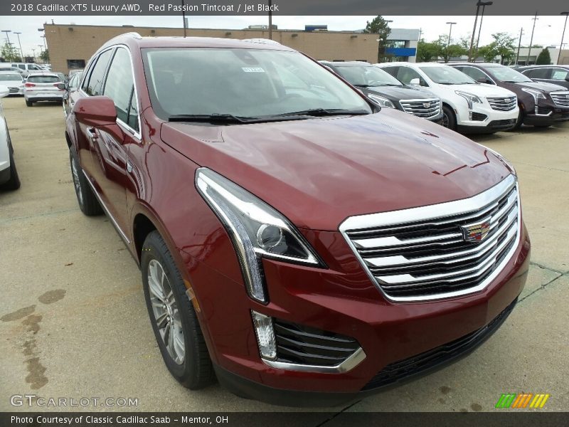 Red Passion Tintcoat / Jet Black 2018 Cadillac XT5 Luxury AWD