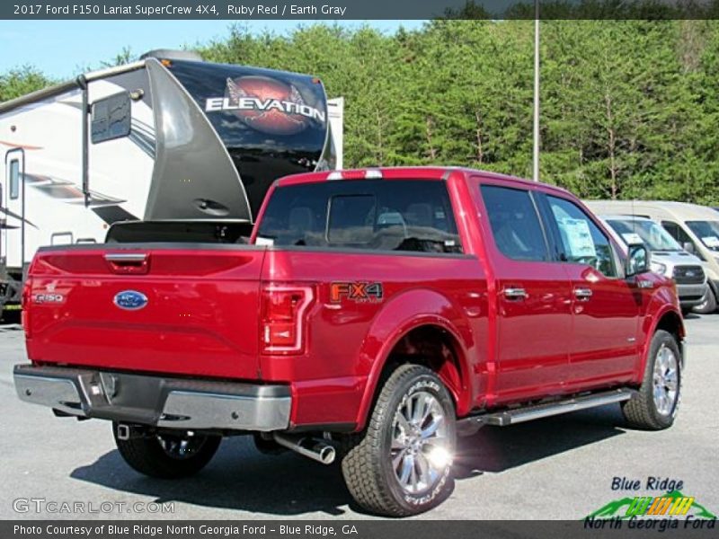 Ruby Red / Earth Gray 2017 Ford F150 Lariat SuperCrew 4X4