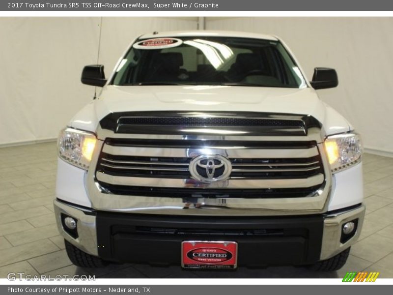Super White / Graphite 2017 Toyota Tundra SR5 TSS Off-Road CrewMax