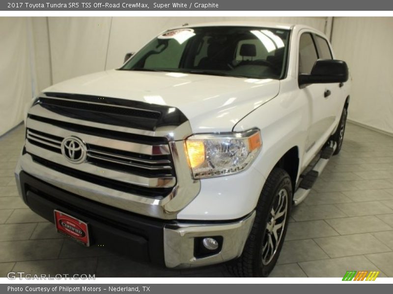 Super White / Graphite 2017 Toyota Tundra SR5 TSS Off-Road CrewMax
