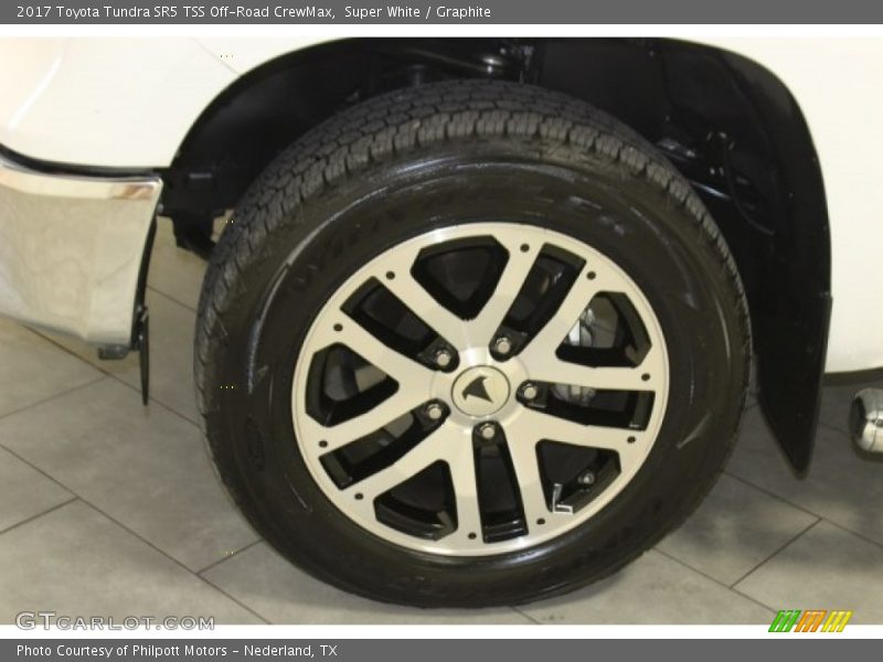 Super White / Graphite 2017 Toyota Tundra SR5 TSS Off-Road CrewMax