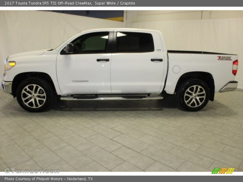 Super White / Graphite 2017 Toyota Tundra SR5 TSS Off-Road CrewMax