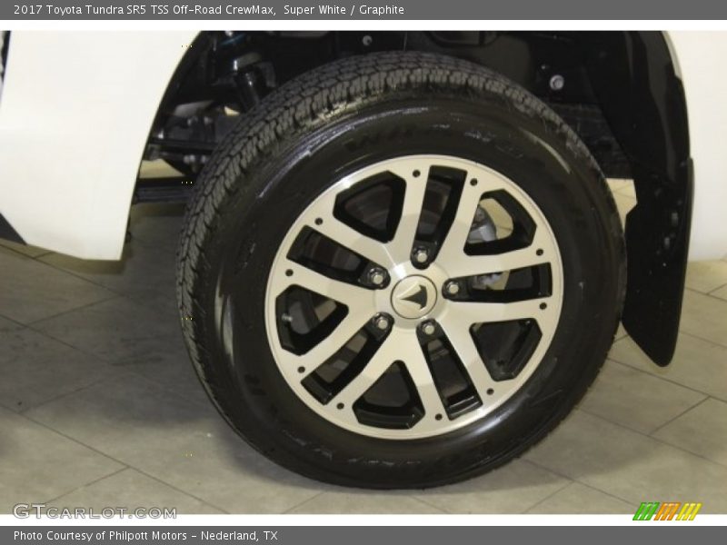Super White / Graphite 2017 Toyota Tundra SR5 TSS Off-Road CrewMax