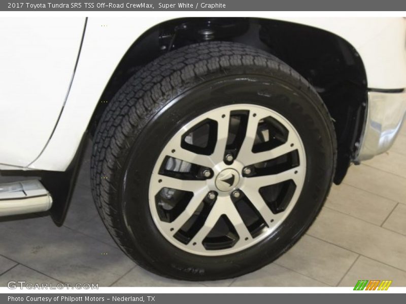 Super White / Graphite 2017 Toyota Tundra SR5 TSS Off-Road CrewMax