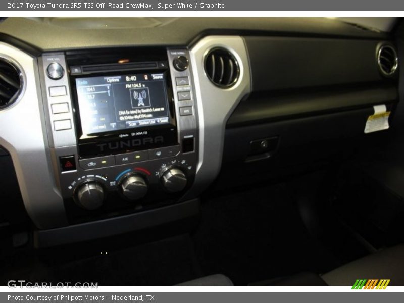 Super White / Graphite 2017 Toyota Tundra SR5 TSS Off-Road CrewMax