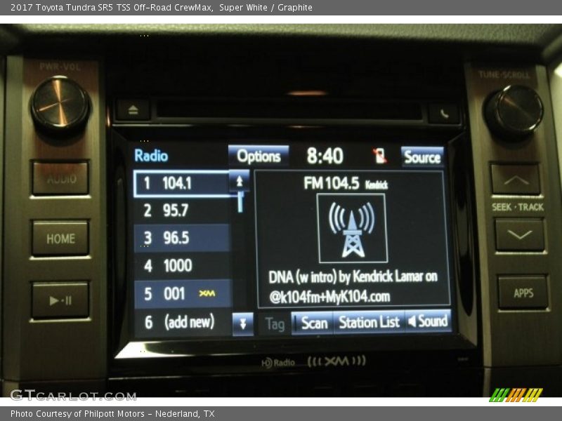 Super White / Graphite 2017 Toyota Tundra SR5 TSS Off-Road CrewMax