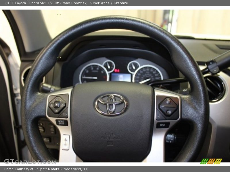 Super White / Graphite 2017 Toyota Tundra SR5 TSS Off-Road CrewMax