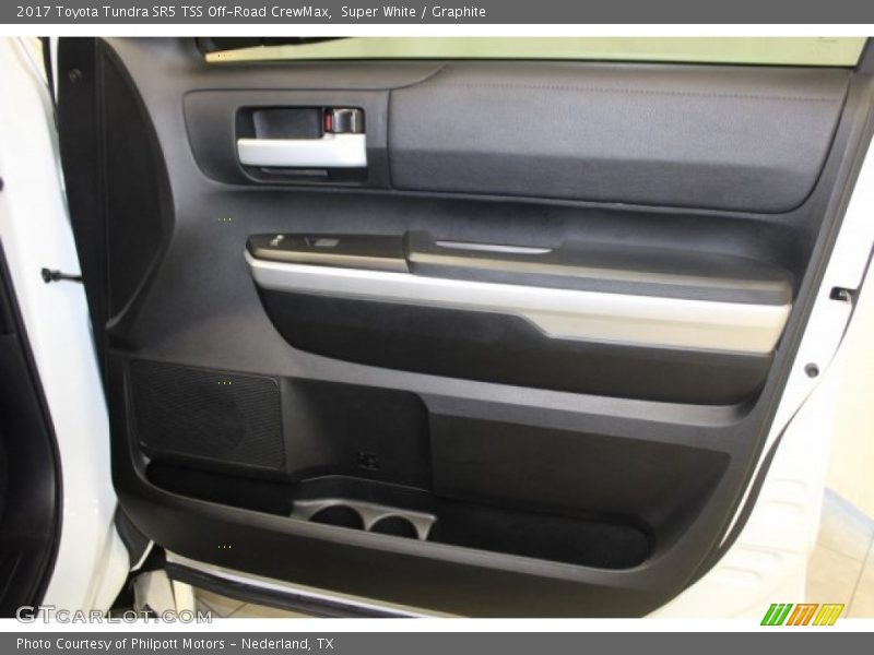 Super White / Graphite 2017 Toyota Tundra SR5 TSS Off-Road CrewMax